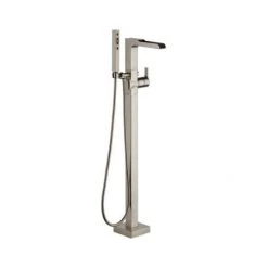 Delta Ara Floor Mounted Tub Filler with Integrated Diverter and Hand Shower - Less Rough In