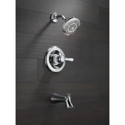 Delta Lahara Monitor 14 Series Tub and Shower Trim Package with 1.75 GPM Multi Function Shower Head -Delta Sales Store t14438 web