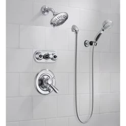 Delta Lahara Monitor 17 Series Dual Function Pressure Balanced Tub and Shower with Integrated Volume Control - Less Rough-In Valve -Delta Sales Store t17438 t18017 xo 55424 50560 web